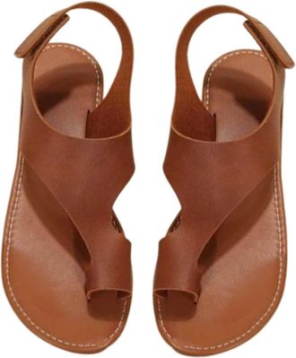 Generic Womens Summer Sandals, Open Toe Sandals, Flat Beach Sandals with Toe Separator, Toe Area, Leisure Sandals, Non-Slip Outdoor Sandals, Comfortable Women