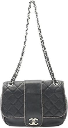 Chanel 2019 CC Quilted Lambskin Single Flap Bag shoulder bag - Nero