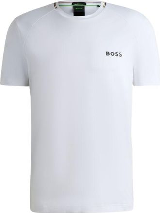 BOSS Slim-fit T-shirt with popcorn stripe fabric