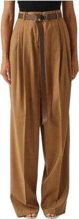 Max Mara Broeken, Dames, Bruin, M, Wol, Bergamo Broeken