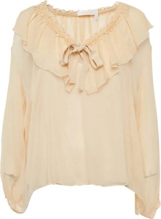 See By Chlo&eacute; Blusa con ruches - Toni neutri