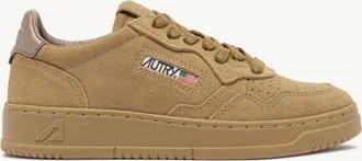 Autry MEDALIST LOW SNEAKERS IN COPPER AND ANTELOPE SUEDE