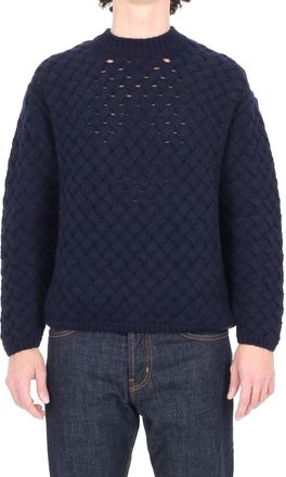C.P. Company Textured Open-Weave Lambswool Sweater