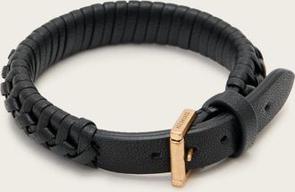 AllSaints Cow Leather Storm Leather Bracelet, Size: One Size