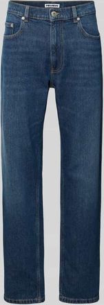 Review Straight Fit Jeans im 5-Pocket-Design in Dunkelblau, Gr&ouml;&szlig;e 29/30