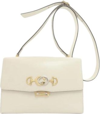 Gucci Pre-owned Cross Body Bags, female, White, Size: ONE SIZE Pre-owned Vintage Shoulder Bag