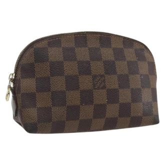 Louis Vuitton Pre-owned Vintage leren clutch - Dames - Vintage Clutch - Bruin - ONE Size - Leer - Vintage