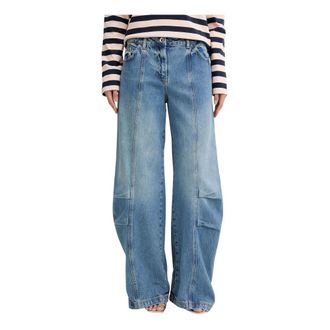 Patrizia Pepe Dames, Jeans, Blauw, Maat: W30 Katoen