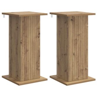 vidaXL Soporte De Plantas 2 Pcs Roble Artesanal 30,5 X 30 X 60,5 Cm Vidaxl