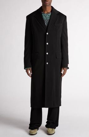 Bottega Veneta Fluid Matte Jersey Topcoat in 1000 Black at Nordstrom, Size 40 Us