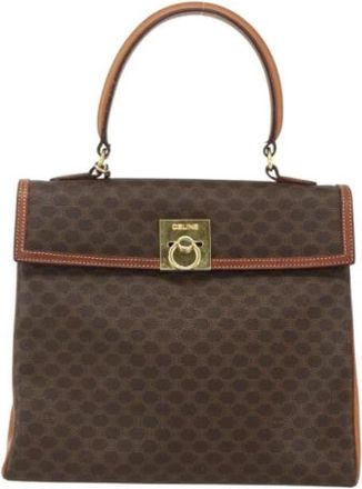 Celine Pre-owned Vintage Canvas Handtas - Dames - Vintage Handtas - Bruin - ONE Size - Vintage