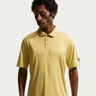Nike Mens Par Dri-FIT Golf Polo in Yellow | IQ6616-389