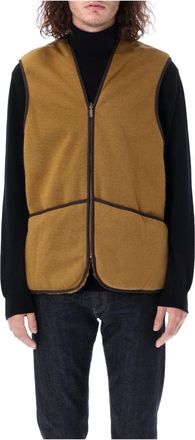 Barbour Bruin Bovenkleding Warme Pelsvest - Heren - Bodywarmers - Bruin - 2XL - Polyester - Jassen