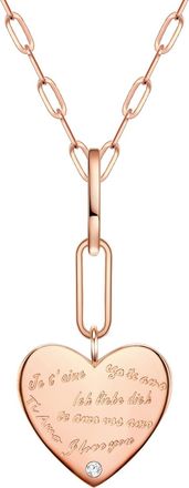 Glanzst&uuml;cke M&uuml;nchen Womens Sterling Silver Necklace - Rose Gold - One Size