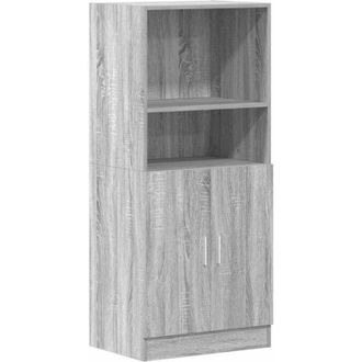 vidaXL Vidaxl - Kitchen Cabinet Grey Sonoma 57x41.5x131.5 cm Engineered Wood