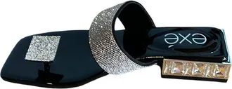 Ex&eacute; Womens Summer Sandals In Black/silver