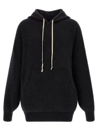Rick Owens Black Marabou Mens Sweatshirt