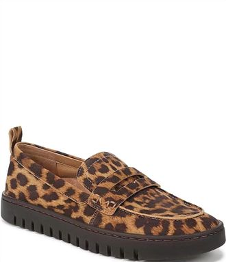 Vionic Womens Uptown Loafers In Tan Leopard