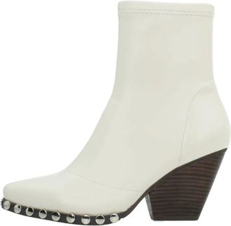 Noa Harmon Enkellaarsjes - Dames - Cowboylaarzen - Wit - 41 EU - Schoenen