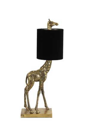 Light & Living L&aacute;mpara De Mesa - Giraffe - Negro - Pl&aacute;stico - - Light&living