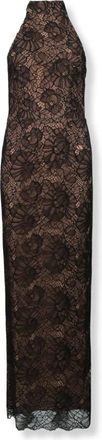 Rotate Lace Halterneck Dress - Dames - Avondkleed - Zwart - L - Kleedjes