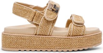 Steve Madden Bigmona Sandal LT NAT RAFFIA