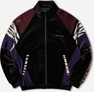 Wacko Maria Men s Velveteen Track Jacket (Type-1) Black