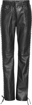 Rotate Pantaloni in pelle - Nero