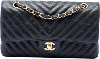 Chanel Borsa a spalla Chanel Vintage trapuntata con doppia patta Pre-owned - - Pre-owned - Donna - Nero - ONE SIZE