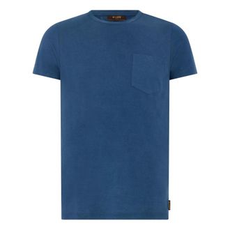 Moorer T-Shirts, male, Blue, Size: XS Bruzio T-shirt