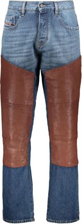 Diesel Bicolor Jeans - Heren - Regular Fit Jeans - Blauw - W33 - Katoen - Jeans