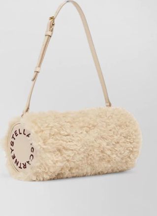 Stella McCartney stella logo shearling pouch bag
