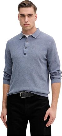 Hackett Round-neck Truien - Heren - Ronde hals truien - Blauw - XL - Katoen - Truien & Vesten