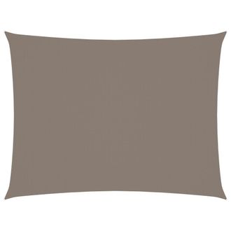 Berkfield Home Sunshade Sail Oxford Fabric Rectangular 5x7 m Taupe in Beige