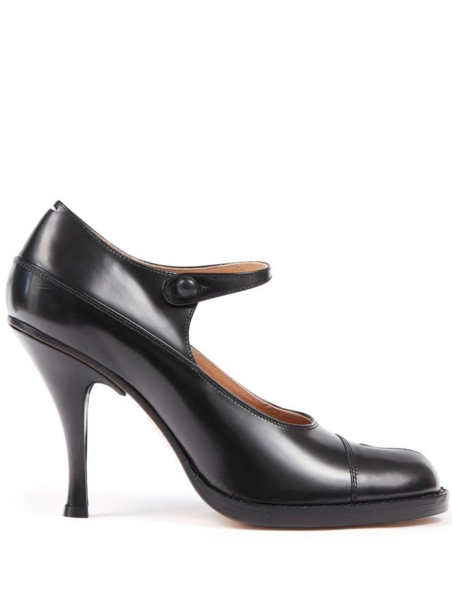 Bourgeoise 100mm leather pumps - Black