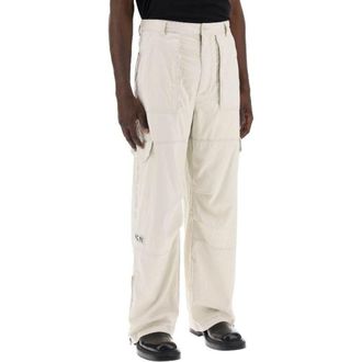Acne Studios Mens Beige Polyester Cargo Pants