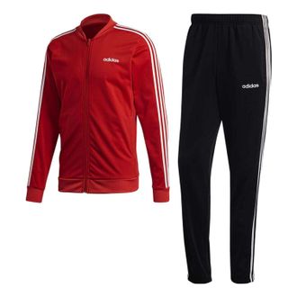 adidas 3-Stripes Sports Set Asia Sizing Red Black FM6308