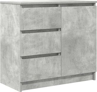 vidaXL Vidaxl - Sideboard with Drawer Concrete Grey 71x35x65 cm Engineered Wood