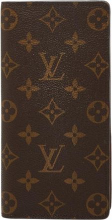 Louis Vuitton Brown Pvc Leather Long Wallet (Bi-Fold) (Pre-Owned)