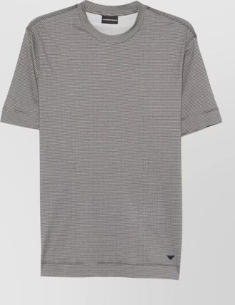 Emporio Armani cotton blend crew neck short sleeve t-shirt