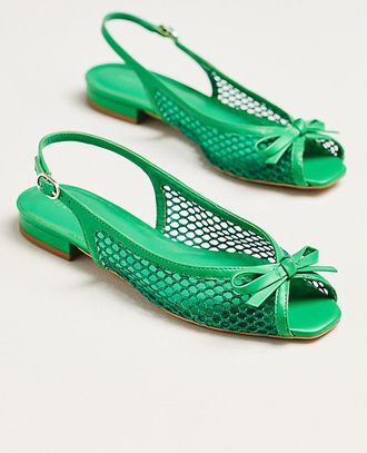 Maeve Mesh Slingback Flats