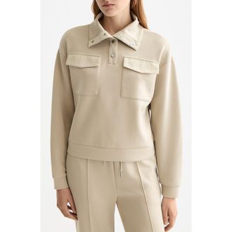 Scotch & Soda Utility Sweatshirt in Plaza Taupe at Nordstrom, Size X-Large