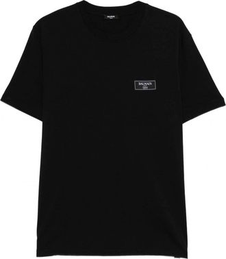 Balmain REGULAR COUTURE LABEL T SHIRT Size: XS, colour: BLACK