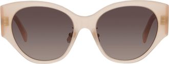Celine Smoke Gradient Oval Ladies Sunglasses CL40328F 72B 55
