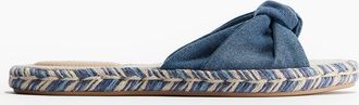 H&M Pantoletten-Espadrilles mit Twistdetail - Blue