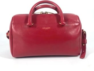 Saint Laurent Pre-owned Handbags, female, Red, Size: ONE SIZE Pre-owned Leather handbags