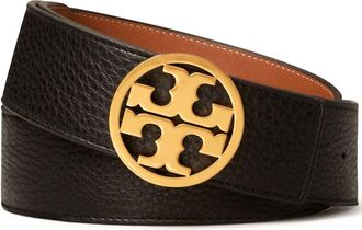 Tory Burch Miller reversible belt - women - Grained Leather - M - Black