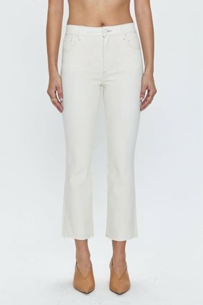 Pistola Denim Womens Lennon High Rise Crop Boot Pant In Sand Stone