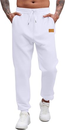 Generic Mens Trousers Casual Joggers Elastic Drawstring Waistband Pants Comfortable Fit Versatile Trendy Sweatpants for Streetwear Looks Gym Sessions Daily We