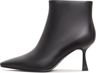 Cesare Gaspari Enkellaarsjes met Stiletto Hak Amy - Zwart - Dames - Laarzen met Hak - Zwart - 37 EU - Leer - Schoenen